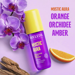 WELEDA Fragrance Body &amp; Hair Mist Mystic Aura, 95 ml, Ароматический спрей для тела и волос Mystic Aura с цветочными и мягкими древесными нотами, 95 мл