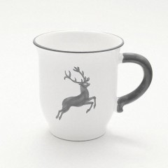 Gmundner Keramik Gmundner Keramik Grauer Hirsch Schokotasse / Schokobecher 0,3 L / h: 9,9 cm Gmundner Ceramics Grey Deer Шоколадная чашка / Шоколадная кружка 0,3 л / высота: 9,9 см