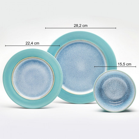 Van Well Van Well Kombiservice Mare 16-tlg. MARE blau Комбинированный сервиз Van Well Mare 16 шт. МАРЕ