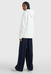 Tommy Hilfiger METALLIC ROUNDALL HOODIE Hoodie ecru Толстовка с капюшоном METALLIC ROUNDALL Толстовка с капюшоном экрю