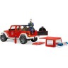Bruder Bruder 02528 Jeep Wrangler Feuerwehr Einsatzfahrzeug Brother 02528 Jeep Wrangler Пожарная машина скорой помощи