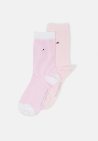Tommy Hilfiger WOMEN SOCK STRIPE 2 PACK Socks light pink НАБОР ЖЕНСКИХ НОСОК В ПОЛОСКУ 2 Носки светло-розовый