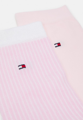 Tommy Hilfiger WOMEN SOCK STRIPE 2 PACK Socks light pink НАБОР ЖЕНСКИХ НОСОК В ПОЛОСКУ 2 Носки светло-розовый