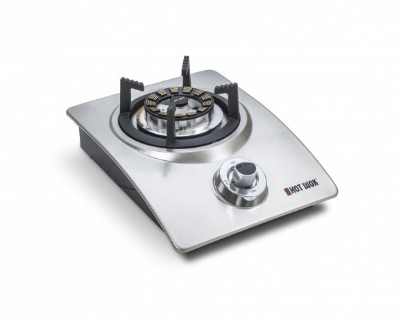 HOTWOK HOTWOK Gaskocher, Wokbrenner "Hot Wok Silver-Line" 4,5 kW Gasbrenner aus Edelstahl  Газовая плита HOTWOK, горелка вок &quot;Hot Wok Silver-Line&quot; Газовая горелка 4,5 кВт из нержавеющей стали
