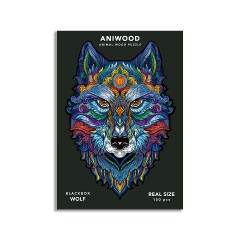 ANIWOOD Holz-Puzzle Wolf M (150 Teile) Пазл деревянный Волк М (150 деталей)