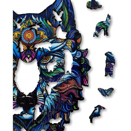 ANIWOOD Holz-Puzzle Wolf M (150 Teile) Пазл деревянный Волк М (150 деталей)