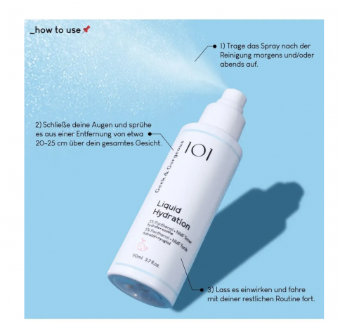 Geek & Gorgeous 101 Liquid Hydration Тоник для лица увлажняющий, с пантенолом 5%, 110 мл