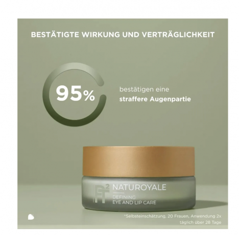 ANNEMARIE BORLIND NATUROYALE Defining Eye & Lip Care 15ml, ANNEMARIE BORLIND Крем для кожи вокруг глаз и губ (Германия), 15 мл, разглаживающий и укрепляющий, с гиалуроновой кислотой и маслом жожоба, для всех