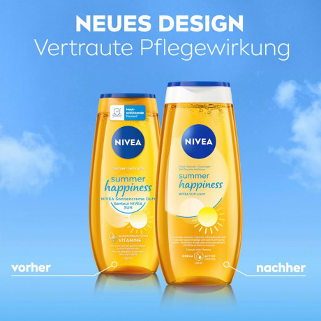 NIVEA Duschgel summer happiness, 250 ml, Нивеа Гель для душа летняя свежесть, 250 мл