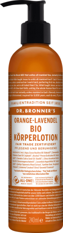 Dr.Bronner's (Доктор Броннерс) Bio Korperlotion Лосьон для тела Orange - Lavendel, 240 мл