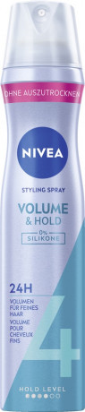 NIVEA Volumen Pflege Haarspray, 250 ml, Нивеа Лак для волос для объёма, пантенол и витамин B3, объём от корней, до 24ч фиксация, 250 мл