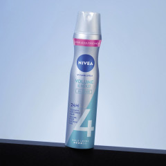 NIVEA Volumen Pflege Haarspray, 250 ml, Нивеа Лак для волос для объёма, пантенол и витамин B3, объём от корней, до 24ч фиксация, 250 мл