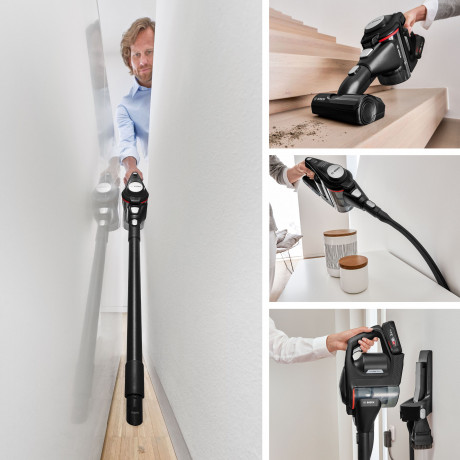 BOSCH BOSCH Akku-Stielstaubsauger BKS8214T Unlimited Serie, 8 Gen2, beutellos, 45 Min Laufzeit, inkl. elektrische Miniduse und flexibler Fugenduse  Беспроводной пылесос BOSCH BKS8214T Unlimited series, 8 Gen2, без мешка, время работы 45 минут, включая эле