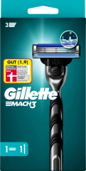 GILLETTE Rasierer, Mach3, 1 St, Джилетт Набор для бритья Mach3: станок и 1 сменная кассета, 1 набор