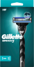 GILLETTE Rasierer, Mach3, 1 St, Джилетт Набор для бритья Mach3: станок и 1 сменная кассета, 1 набор