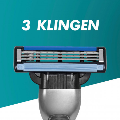 GILLETTE Rasierer, Mach3, 1 St, Джилетт Набор для бритья Mach3: станок и 1 сменная кассета, 1 набор