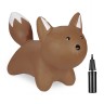 relaxdays Hupftier Fuchs in Braun Копытная лиса в коричневом цвете