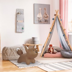 relaxdays Hupftier Fuchs in Braun Копытная лиса в коричневом цвете