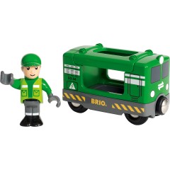 Frachtlok mit Fahrer von BRIO Товарный локомотив с машинистом от BRIO