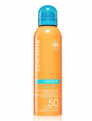 Lancaster Sun Sport SPF 50, 200ml, Охлаждающий солнцезащитный спрей для тела (Монако), водостойкий, для спорта, 200мл