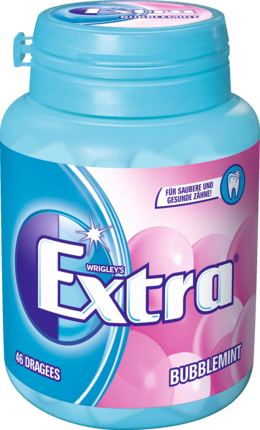 EXTRA Bubble Mint Жевательная резинка	 без сахара, 46 шт