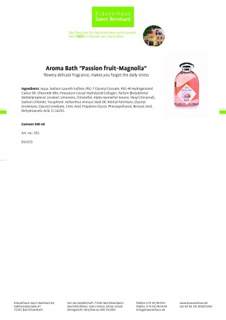 Krauterhaus Sanct Bernhardt Aroma Baths (set of 4)Set of 4