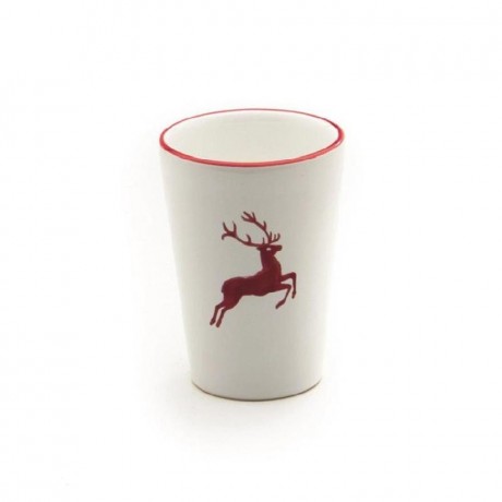Gmundner Keramik Gmundner Keramik Rubinroter Hirsch Trinkbecher 0,28 L / h: 11 cm Керамическая чашка для питья Gmundner Ruby Red Deer 0,28 л / высота: 11 см
