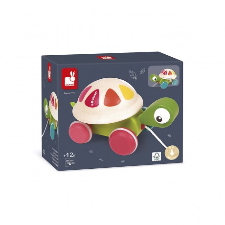 Janod Zigolos Nachziehtier Frosch Zigolos тянут за собой игрушечную лягушку