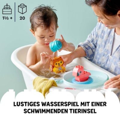 LEGO LEGO DUPLO 10966 Badewannenspass: Schwimmende Tierinsel LEGO DUPLO 10966 Веселье в ванне: плавучий остров животных
