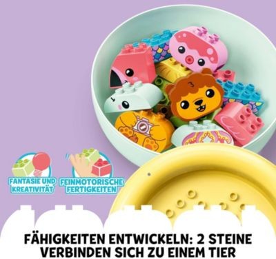 LEGO LEGO DUPLO 10966 Badewannenspass: Schwimmende Tierinsel LEGO DUPLO 10966 Веселье в ванне: плавучий остров животных