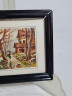 Картина винтажная Martocell "Осенняя прогулка в лесу", в раме, 15 х 12 см, Германия, 1980-90гг.