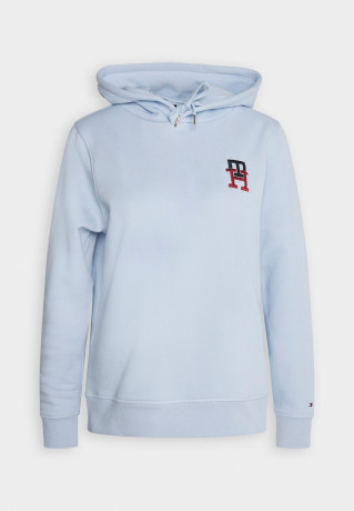 Tommy Hilfiger MONOGRAM HOODIE Hoodie breezy blue ХУДИ С МОНОГРАММОЙ Толстовка с капюшоном свежий синий