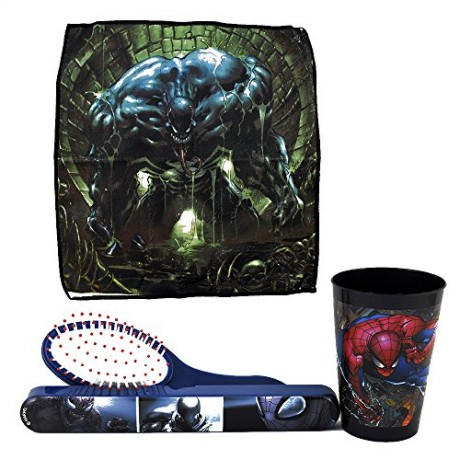 Spiderman - Geschenk-Box-Set Badeset Format Badewanne Grosse Komplette Toilettentasche duster - 5 Stuck