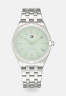 Tommy Hilfiger CASE DIAL BRACELET Watch silver-coloured/green БРАСЛЕТ CASE DIAL Часы серебристый/зеленый