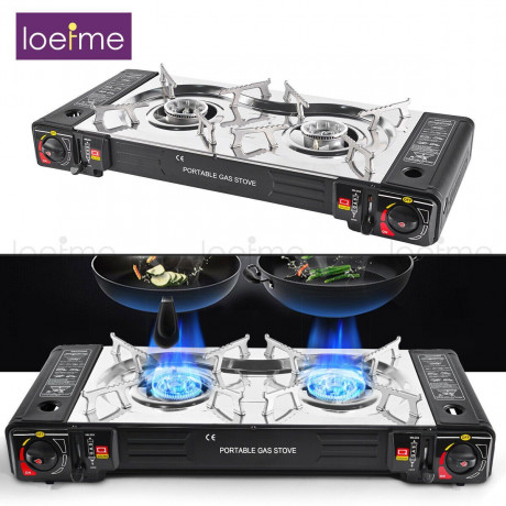 Softsail Softsail Gaskocher Doppel Kartuschenkocher 2 flammig Camping Gas Kocher Campingkocher, (1-St)  Газовая плита Softsail Двухкартриджная плита с 2 пламенем Газовая плита для кемпинга Кемпинговая плита (1 шт. в упаковке)