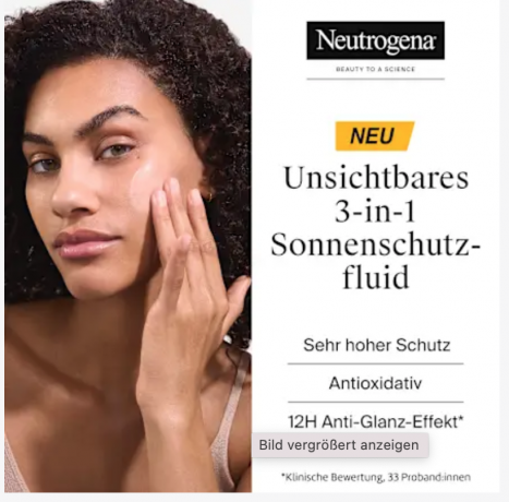 Neutrogena Sonnenfluid Gesicht, ultra sheer oil control, LSF 50+, Солнцезащитный флюид для лица, ультралегкий, контролирующий жирность кожи, SPF 50+, 50 мл