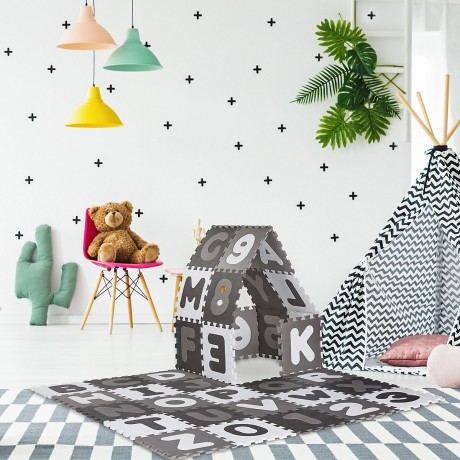 relaxdays Puzzlematte ABC und Zahlen Коврик-пазл ABC и цифры