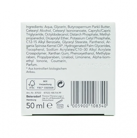  Florena Night Cream Sheabutter and arganol 50 ml x 2st, Крем для лица Florena с маслом ши и арганы, 48 часов увлажнения, для очень сухой кожи, ночной уход, питательный и восстанавливающий Набор 2 шт х 50 мл