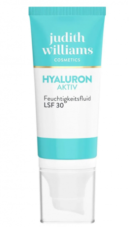 Judith Williams Hyaluron Aktiv fluid SPF 30, 50ml, Флюид для лица с гиалуроновой кислотой, увлажняющий, защита от солнца, лёгкий дневной крем, 50 мл