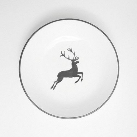 Gmundner Keramik Gmundner Keramik Grauer Hirsch Suppenteller Cup d: 20 cm / h: 4,4 cm Тарелка для супа из серого оленя Gmundner Ceramics d: 20 см / высота: 4,4 см
