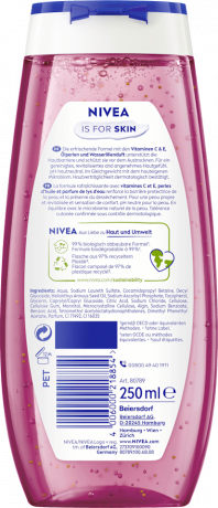 NIVEA Duschgel Waterlily & Oil, 250 ml, Нивеа Гель для душа с ухаживающими маслами, увлажнение, 250 мл