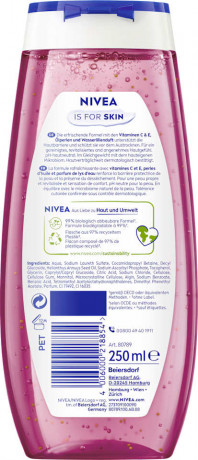 NIVEA Duschgel Waterlily & Oil, 250 ml, Нивеа Гель для душа с ухаживающими маслами, увлажнение, 250 мл