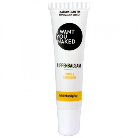 I WANT YOU NAKED Lippen-Balsam Honig & Sanddorn Lippenpflege Lippenbalsam, 10 мл