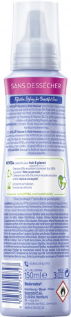 NIVEA Volumen Pflege Schaumfestiger, 150 ml, Нивеа Мусс для объёма волос, пантенол и витамин B3, объём от корней, до 24ч фиксация, термозащита, 150 мл