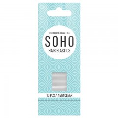 SOHO Snag-Free Haargummis Transparent Резинки для волос без зацепок
