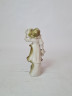 Статуэтка винтажная, бело-зеленый фарфор "Женщина с корзиной и кувшином для воды", 17 x 7 см, Германия, 1960-70гг.