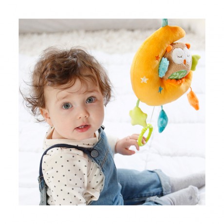 Fehn Spieluhr Eule im Mond Сова из музыкальной шкатулки на луне