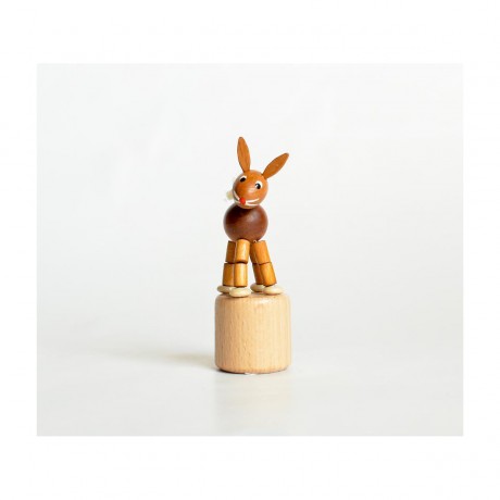 Holzspielzeug Wackelfigur Hase Деревянная игрушка кивая кролик