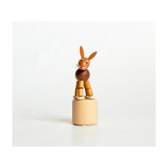Holzspielzeug Wackelfigur Hase Деревянная игрушка кивая кролик