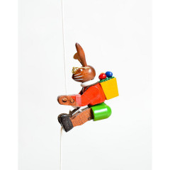 Holzspielzeug Kletterfigur Osterhasin Деревянная игрушка-скалолаз Пасхальный заяц
